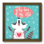 Quadro Decorativo - Guaxinim - 33cm X 33cm - 148qdsm