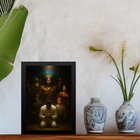 Quadro Decorativo Guias Da Umbanda 45x34cm Moldura Branca