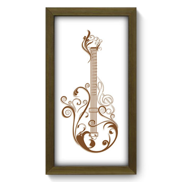 Quadro Decorativo - Guitarra - 19cm X 34cm - 054qdgm