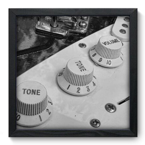 Quadro Decorativo - Guitarra - 33cm X 33cm - 003qngbp