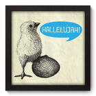 Quadro Decorativo - Hallelujah! - 22cm X 22cm - 028qdsp