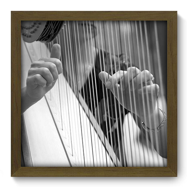 Quadro Decorativo - Harpa - 33cm X 33cm - 084qdgm