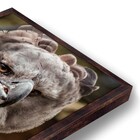 Quadro Decorativo Harpia com Moldura Freijó 40x30cm Tropical