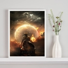 Quadro Decorativo Hefesto- Deus Do Fogo 45x34cm - Com Vidro M