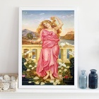 Quadro Decorativo Helena De Troia 24x18cm - Com Vidro Moldura