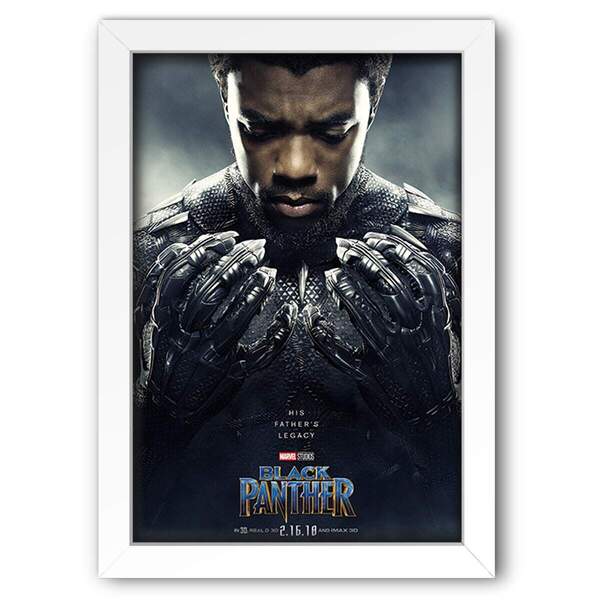 Quadro Decorativo Heróis Pantera Negra 04 - 30x45cm