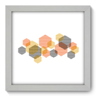 Quadro Decorativo - Hexagonos - 22cm X 22cm - 178qnaab