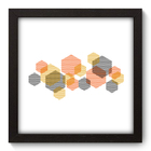 Quadro Decorativo - Hexagonos - 22cm X 22cm - 178qnaap
