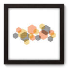 Quadro Decorativo - Hexagonos - 22cm X 22cm - 178qnaap