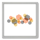 Quadro Decorativo - Hexagonos - 50cm X 50cm - 178qnacb