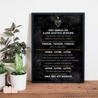 Quadro Decorativo Hino Do Galo 24x18cm - Com Vidro Moldura:ma