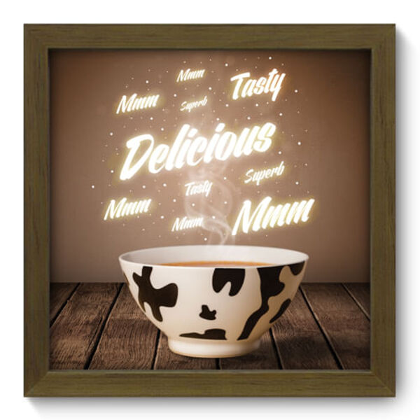 Quadro Decorativo - Hmmm - 22cm X 22cm - 003qdcm