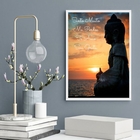 Quadro Decorativo Ho' Oponopono Mágico- Buda 33x24cm - Com Vi