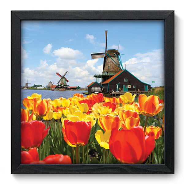 Quadro Decorativo - Holanda - 33cm X 33cm - 023qdmp