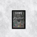 Quadro Decorativo Home Sweet Apartment 45x34cm A3 (45 X 34)