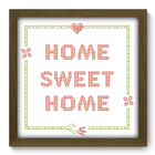 Quadro Decorativo - Home Sweet Home - 33cm X 33cm - 149qdrm