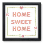 Quadro Decorativo - Home Sweet Home - 33cm X 33cm - 149qdrp