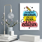 Quadro Decorativo Homenagem Para Professores 24x18cm Moldura: