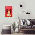 Quadro Decorativo Homer Simpsons Duff Cerveja 25x33