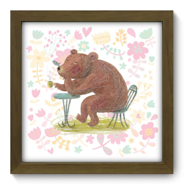 Quadro Decorativo - Hora Do Café - 22cm X 22cm - 059qdsm