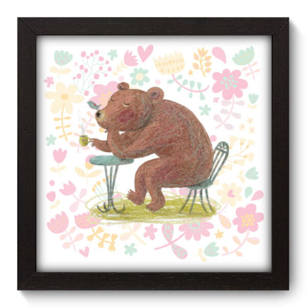 Quadro Decorativo - Hora Do Café - 22cm X 22cm - 059qdsp