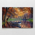 Quadro Decorativo Horizontal Paisagem Natural Com Moldura E S