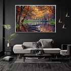 Quadro Decorativo Horizontal Paisagem Natural Com Moldura E S