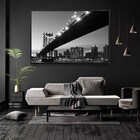 Quadro Decorativo Horizontal Ponte De Manhattan Com Moldura 6