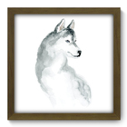 Quadro Decorativo - Husky - 33cm X 33cm - 183qdsm