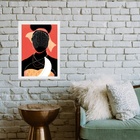 Quadro Decorativo Iansã Guerreira 24x18cm Moldura:madeira Bra