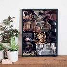 Quadro Decorativo Imagens Direito 45x34cm - Com Vidro Moldura