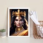 Quadro Decorativo Imperatriz- Arquétipo 45x34cm Moldura:madei