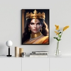 Quadro Decorativo Imperatriz- Arquétipo 45x34cm Moldura:madei