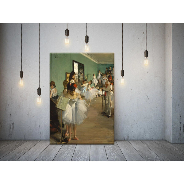 Quadro Decorativo Impressionismo A Aula De Dança - Edgar Dega