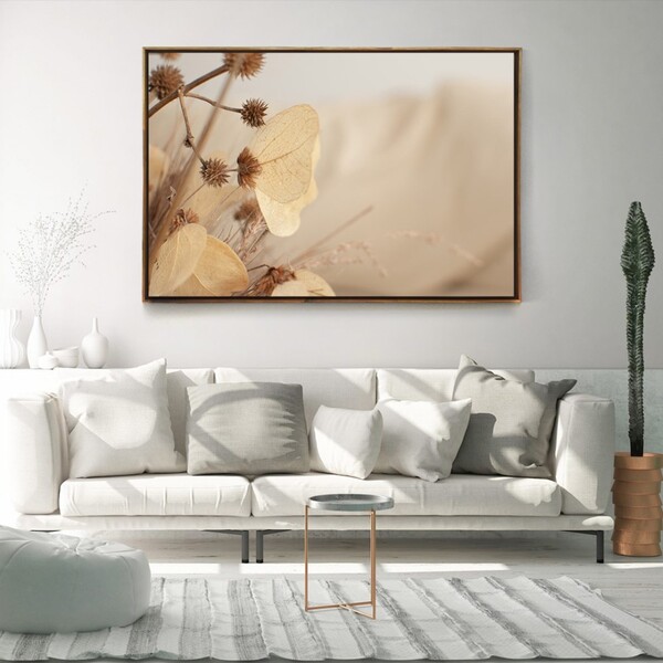 Quadro Decorativo In Nature Tela Horizontal Com Moldura E Sem