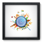 Quadro Decorativo - India - 33cm X 33cm - 098qdmp