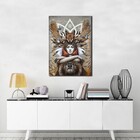 Quadro Decorativo India Com Animais