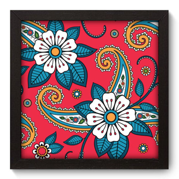 Quadro Decorativo - Indiano - 22cm X 22cm - 063qddp