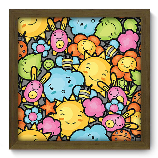 Quadro Decorativo - Infantil - 33cm X 33cm - 137qdim