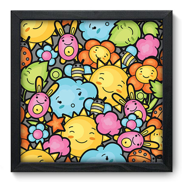 Quadro Decorativo - Infantil - 33cm X 33cm - 137qdip