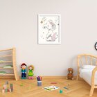 Quadro Decorativo Infantil  Elefantinha Bailarina