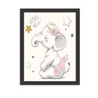 Quadro Decorativo Infantil  Elefantinha Bailarina