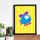 Quadro Decorativo Infantil  Helicopter Baby