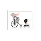Quadro Decorativo Infantil  Ursinho Bicicleta