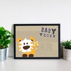 Quadro Decorativo Infantil Baby Tiger