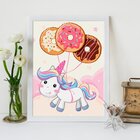 Quadro Decorativo Infantil Baby Unicorn