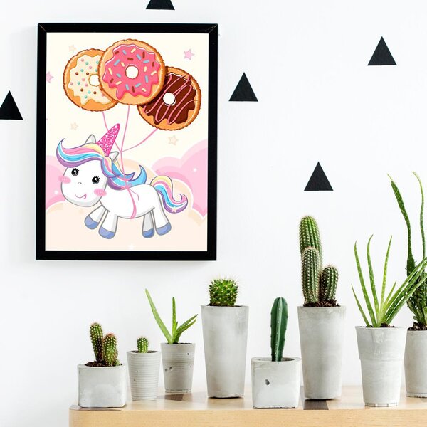 Quadro Decorativo Infantil Baby Unicorn