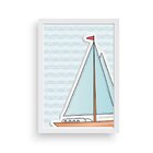 Quadro Decorativo Infantil Barco A Vela
