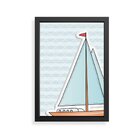 Quadro Decorativo Infantil Barco A Vela