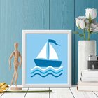 Quadro Decorativo Infantil Barquinho